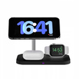 Беспроводное индуктивное зарядное устройство Tech-Protect A12 3 в 1, Black