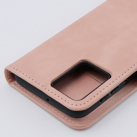 Откидной чехол для Motorola Moto G54 5G, Card Slot, розовый