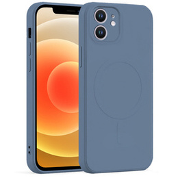 Чoхол Silicone до iPhone 12, MagSafe, Blue