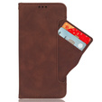Футляр з клапаном для Samsung Galaxy A16, Card Slot, коричневий