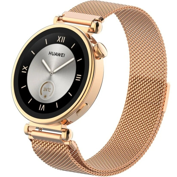 Универсальный миланский браслет 18 мм, розовый rose gold