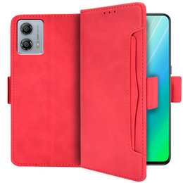 Откидной чехол для Motorola Moto G53 5G, Card Slot, красный