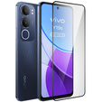 3D загартоване скло для Vivo Y19s, чорна рамка