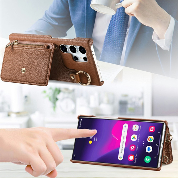 Чoхол до Samsung Galaxy S25 Ultra, GKK Leather, чорний