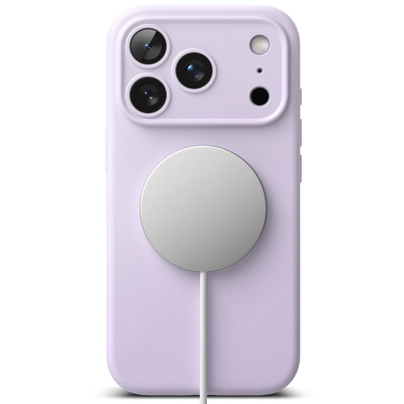 Чехол Ringke для iPhone 17 Pro Max, силиконовый магнитный MagSafe, светло-фиолетовый