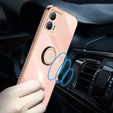 Чехол до Motorola Moto G53 5G, Electro Ring, розовый rose gold