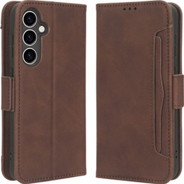 Откидной чехол для Samsung Galaxy S23 FE, Card Slot, коричневый