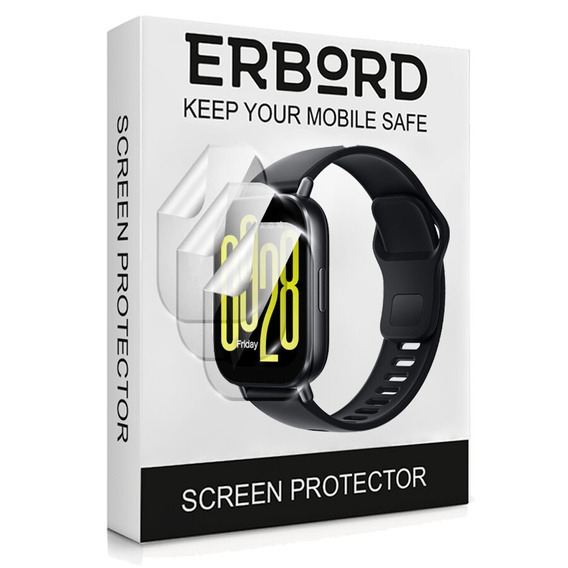3x ERBORD Гідрогелева фольга для Xiaomi Redmi Watch 5 Active