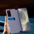 Флип-кейс для Samsung Galaxy S25, Smart View Wallet, фиолетовый