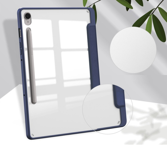 Чохол для Samsung Galaxy Tab S10 Lite / S10 FE / S9 FE, Smartcase Hybrid, з місцем для стилуса, темно-синій