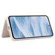 Чохол для Samsung Galaxy S23 FE, Leather Flower Card Slot, бежевий