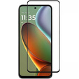 Закаленное стекло 3D для Motorola Moto G15 / Motorola Moto G15 Power, чёрная рама