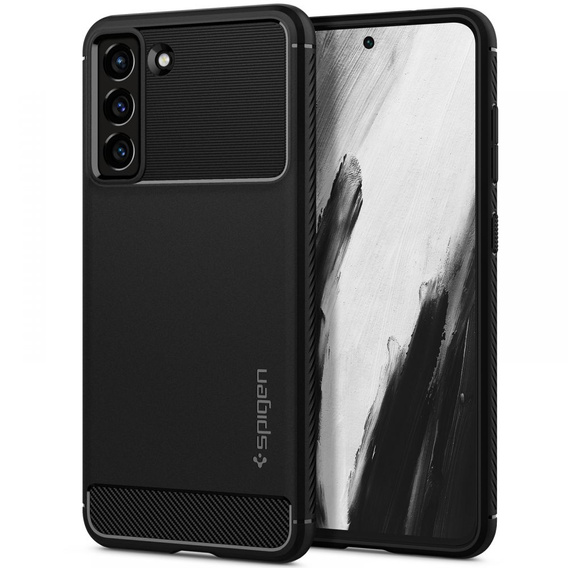 Чехол Spigen до Samsung Galaxy S21 FE, Rugged Armor, чёрный