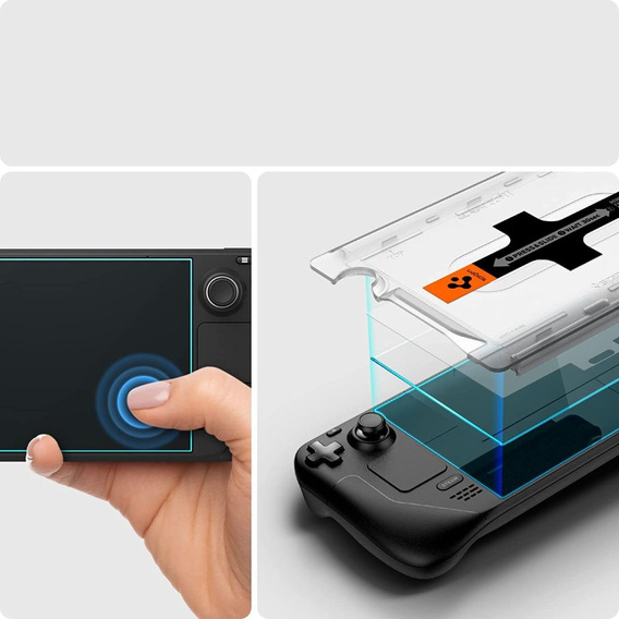 SPIGEN 2x Закаленное стекло для Steam Deck, Glas.TR EZ Fit