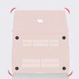 Чехол для MacBook Air 13 A2337 M1 A2179 A1932, HardShell, розовый