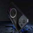 Чехол для ASUS ROG Phone 8 Pro, с магнитной пластиной, прозрачный / черный
