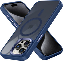 Чехол для iPhone 15 Pro Max, MagColor для MagSafe, темно-синий