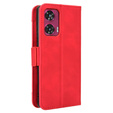 Откидной чехол для Motorola Edge 50 Fusion 5G, Card Slot, красный