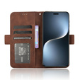 Футляр з клапаном для Honor Magic 7 Pro, Card Slot, коричневий