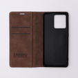 Чехол для Motorola Edge 40, ERBORD Vintage, бумажник с клапаном, кофе