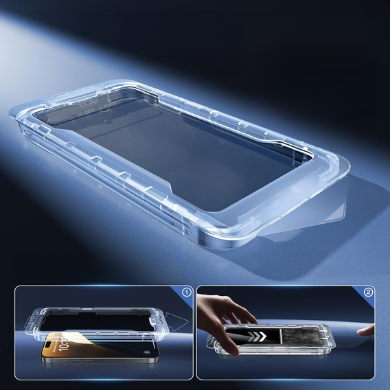 Загартоване скло ERBORD 9H Easy App Anti-Peep для iPhone 17 Pro / 17 / 16 Pro