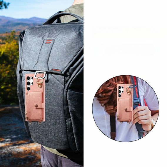 Чехол до Samsung Galaxy S25 Ultra, GKK Leather, чёрный