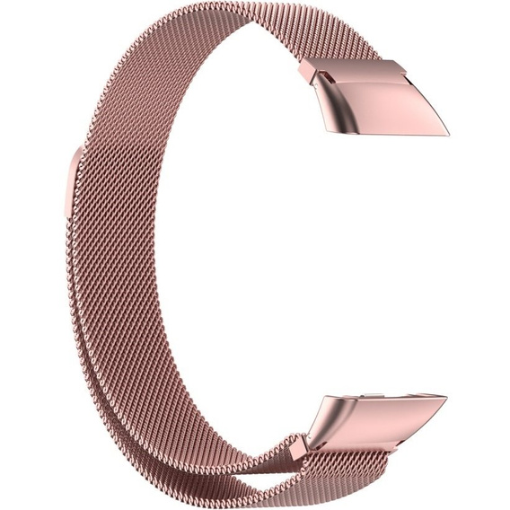 Браслет Milanese Fine Mash 2 до Huawei Band 6 / Honor Band 6, Rose Gold