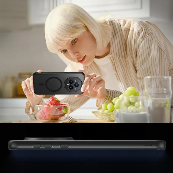 Чохол для Realme 14 Pro+ 5G, для MagSafe, ERBORD Matt Case, чорний