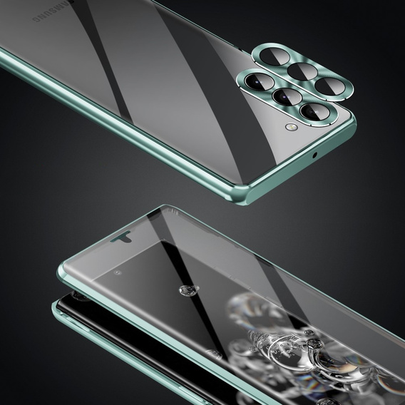 Чохол для Samsung Galaxy S23, Magnetic Dual Glass, зелений