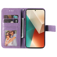 Откидной чехол для Xiaomi Redmi Note 13 5G, Mandala, фиолетовый