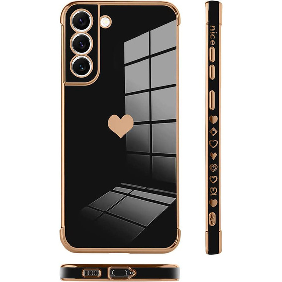 Чехол до Samsung Galaxy S22, Electro heart, чёрный