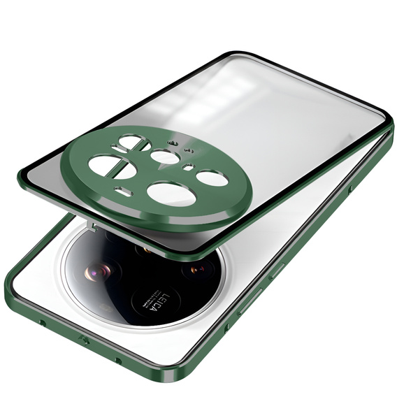 Чехол для Xiaomi 15 Ultra, Frame Case, зелёный