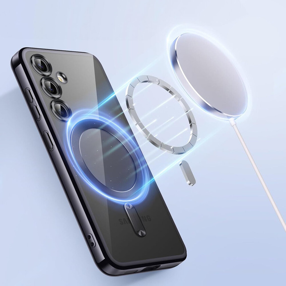 Чохол для Samsung Galaxy A16, Electro MagSafe, чорний + Скло на екран