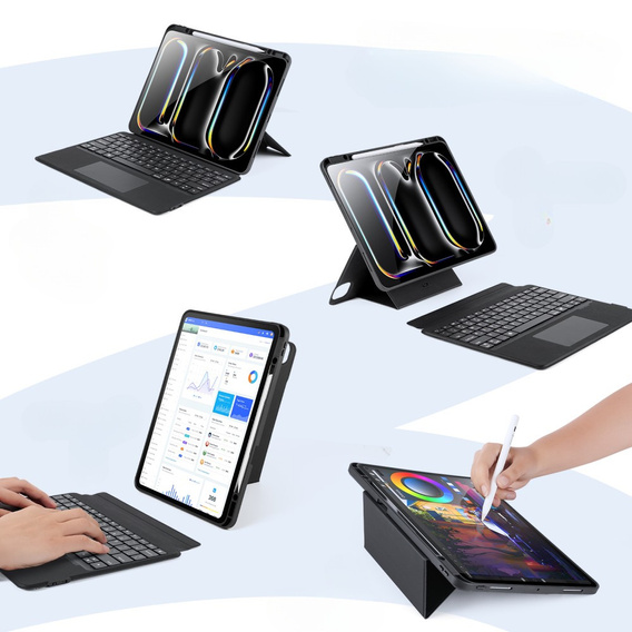 Обкладинка для клавіатури Apple iPad Pro 13" 7-го покоління 2024 року, Dux Ducis DK Series, чорна
