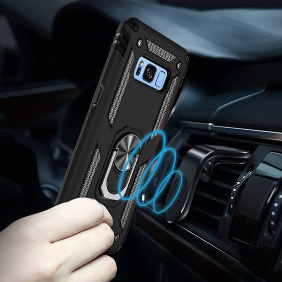 Броньований Чoхол до Samsung Galaxy S8, Nox Case Ring, чорний