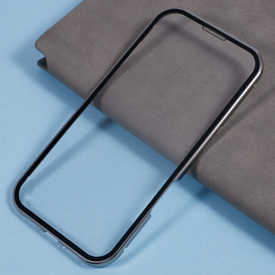 Магнітний чохол Dual Glass MagSafe для iPhone 16 Pro Max, титан