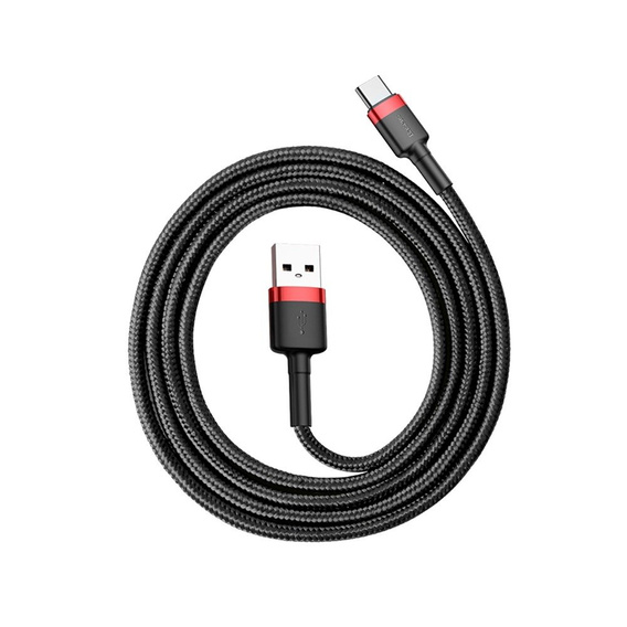 BASEUS Cafule кабель Type-C 3A 1M - Black/Red
