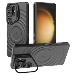 Чехол для Samsung Galaxy S25 Ultra, Ripple Kickstand, для MagSafe, чёрный