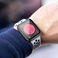 Tech-Protect Футляр с со встроенным защитным стеклом до  Apple Watch 4/5/6/SE (44MM), Black