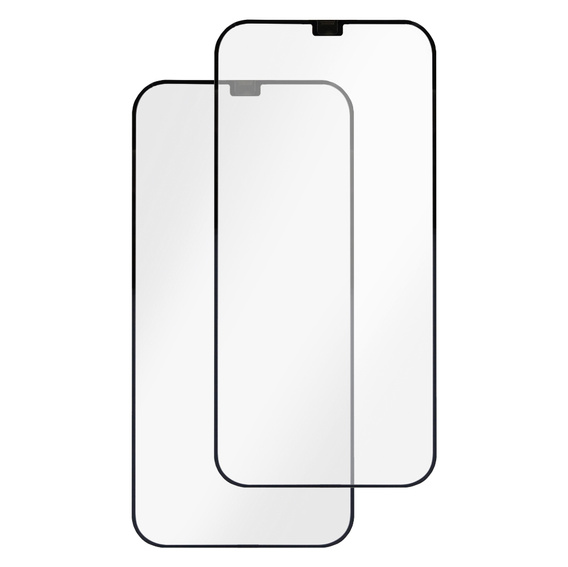2x Закаленное стекло для iPhone 12 Pro Max, ERBORD Easy App Full Screen Protector