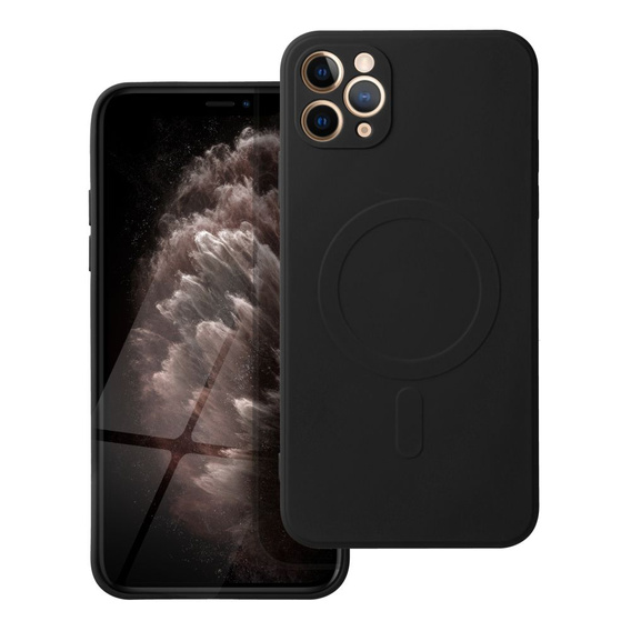 Чехол Silicone до iPhone 11, MagSafe, Black
