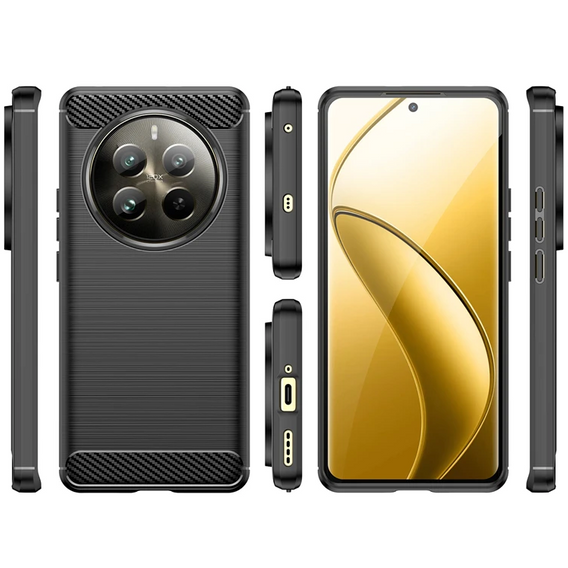 Чoхол до Realme 12 Pro 5G / 12 Pro+ 5G, Carbon, чорний