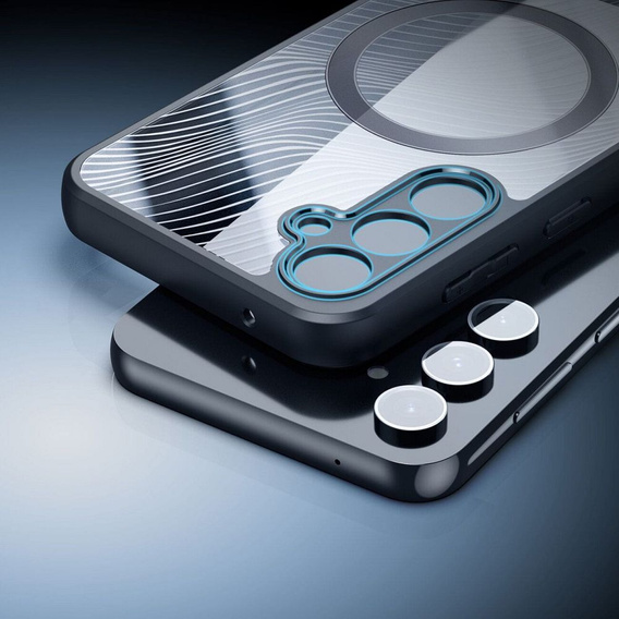 Чохол DuxDucis для Samsung Galaxy S23 FE, Aimo Case, для MagSafe, прозорий / чорний