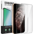 2x Загартоване скло для iPhone 11 Pro Max, ERBORD 9H Hard Glass на екрані