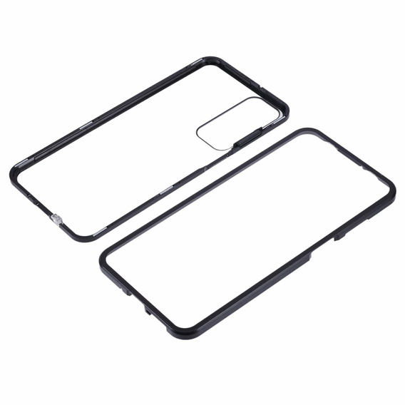 Чехол для Samsung Galaxy A16, Magnetic Dual Glass, чёрный