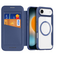 Чехол Dux Ducis для iPhone Air, Skin X Pro, с откидной крышкой, для MagSafe, темно-синий