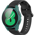 2в1 чехол и защитное стекло для часов Samsung Galaxy Watch 4 44mm, Green