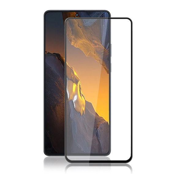 Загартоване скло Mocolo Full Glue для Xiaomi Poco F5 5G, чорна рамка