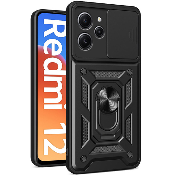 Чохол NOX Camera Slide Xiaomi Redmi 12, CamShield Slide, чорний