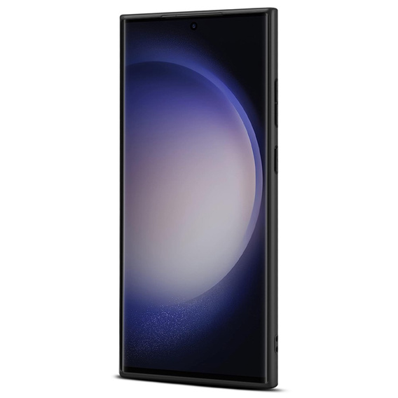 Чехол для Samsung Galaxy S24 Ultra, крокодил, кожа чёрный